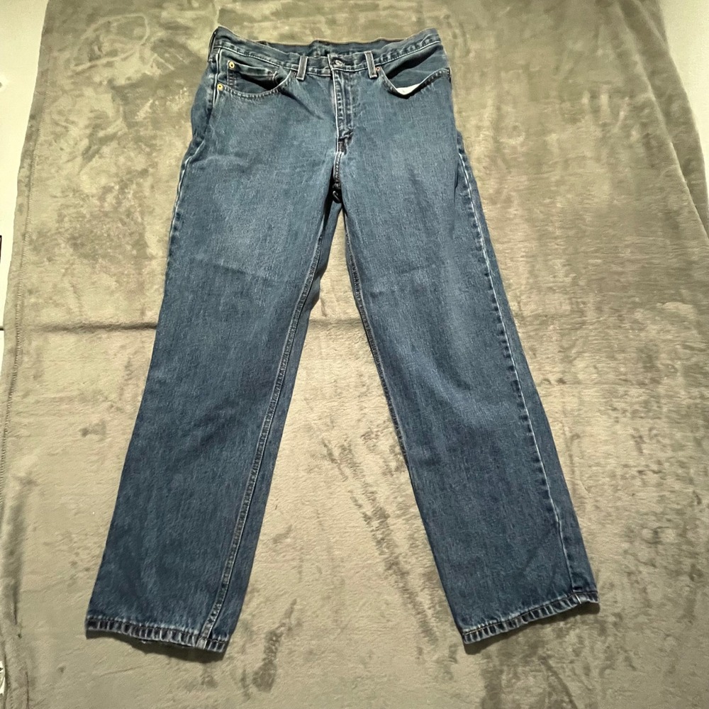 Levi's 550 Relaxed Fit Jeans Mens 36x32 Blue Denim Tapered Leg 00550-4886